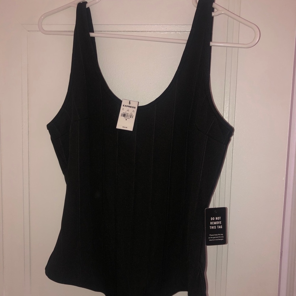 Black striped bodysuit
